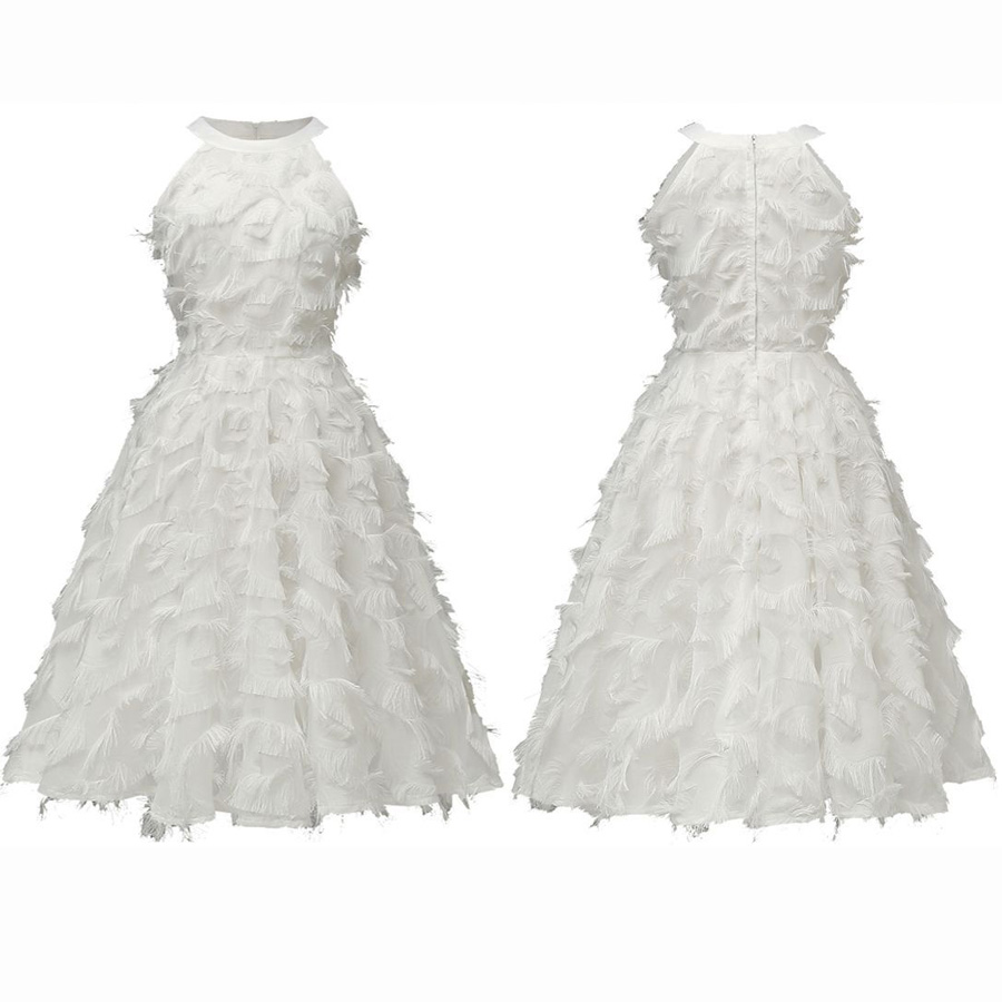 Women's round neck sleeveless dress