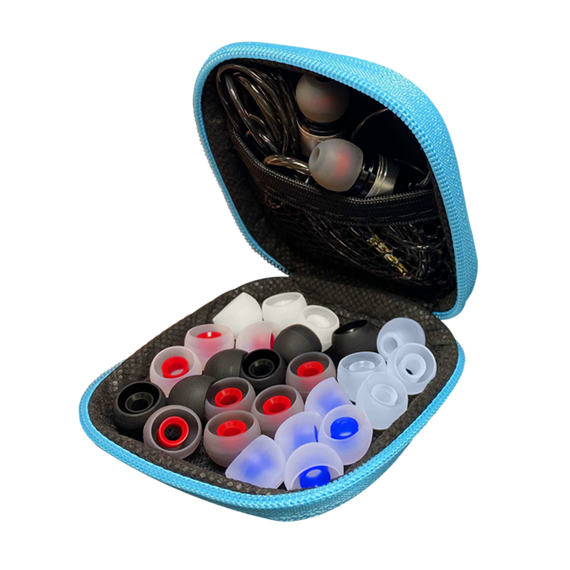 In-ear ear silicone soft earplugs with rubber ring