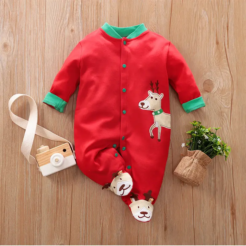 Baby Long Sleeve Romper with Footies