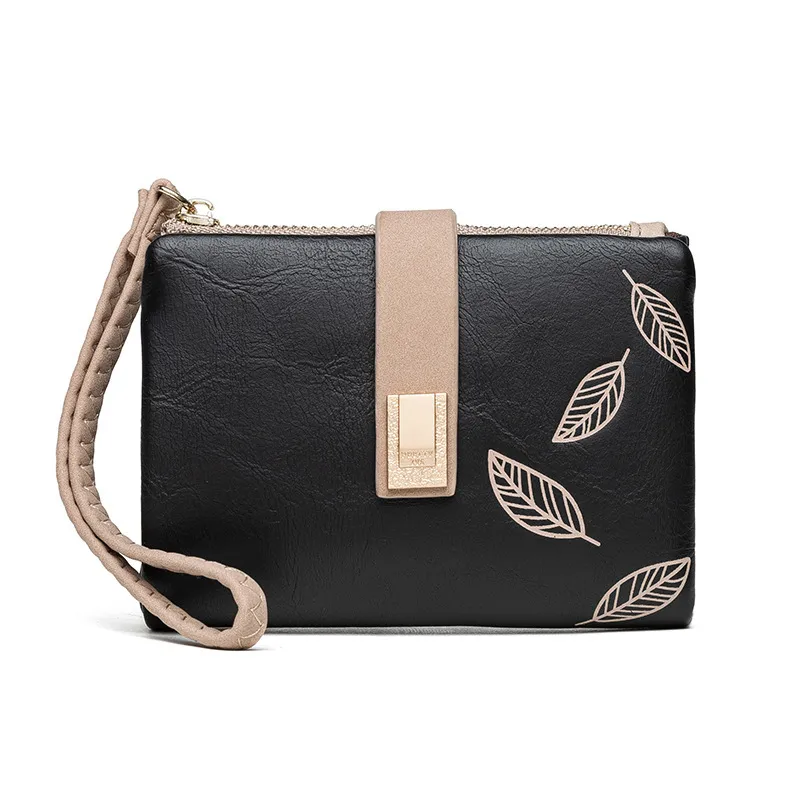 Soft matte short Purse - Black