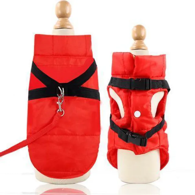 Waterproof cold burst wash pet dog vest coat Red - Shop at LoveMi