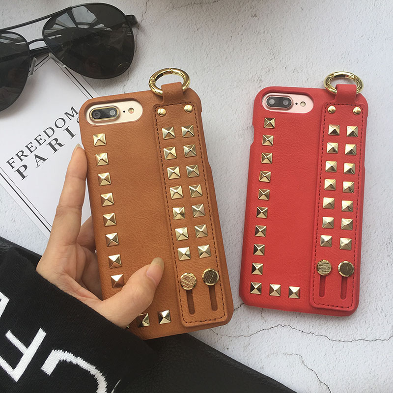 Compatible with Apple , Matte nail wrist strap phone case - Image 2