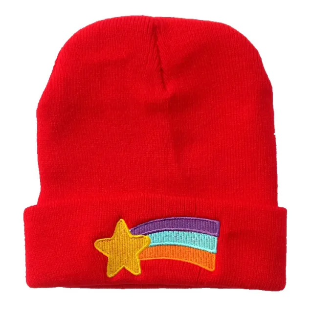 Rainbow woolen hat Red - Shop at LoveMi