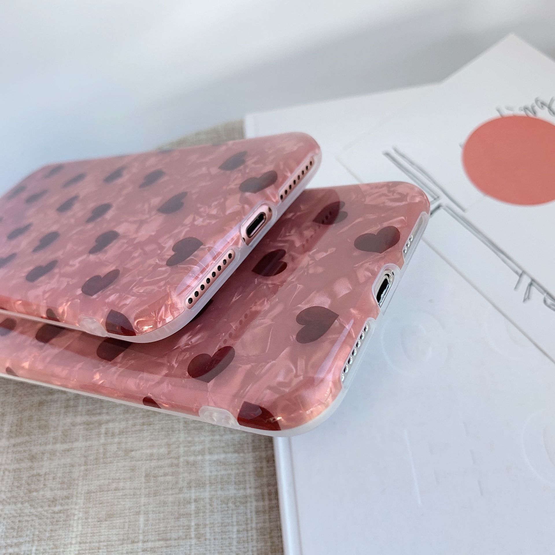 Girly little love shell pattern mobile phone case