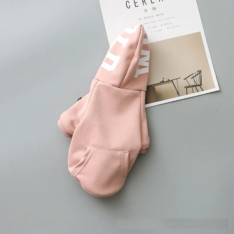 Printed letter casual Hoodie - Pink