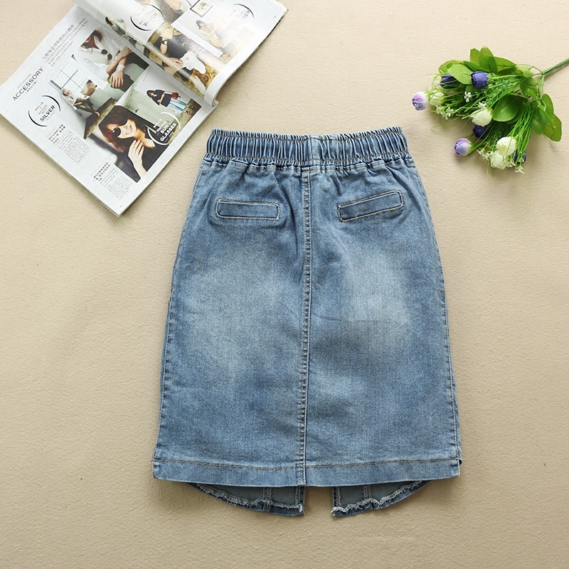 Lace-up elastic waist bag hip skirt