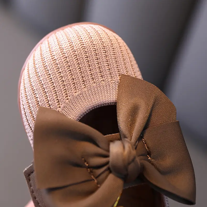 Baby non-slip soft sole leather shoes