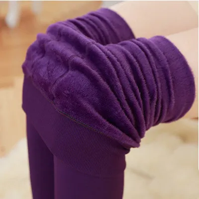 Women's solid color leggings Purple - Shop at LoveMi