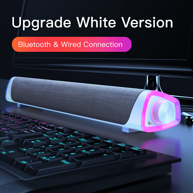 Bluetooth 5.0 4D Computer Soundbar Subwoofer Speaker for MacBook Laptop PC Stere - Picture 5 of 6