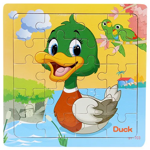 Children's poultry animal wooden puzzle – image 8
