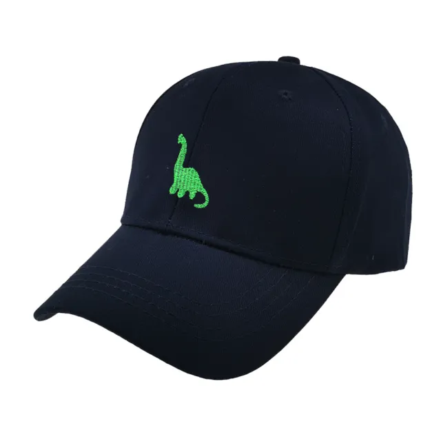 Dinosaur embroidery baseball cap Navy Blue - Shop at LoveMi
