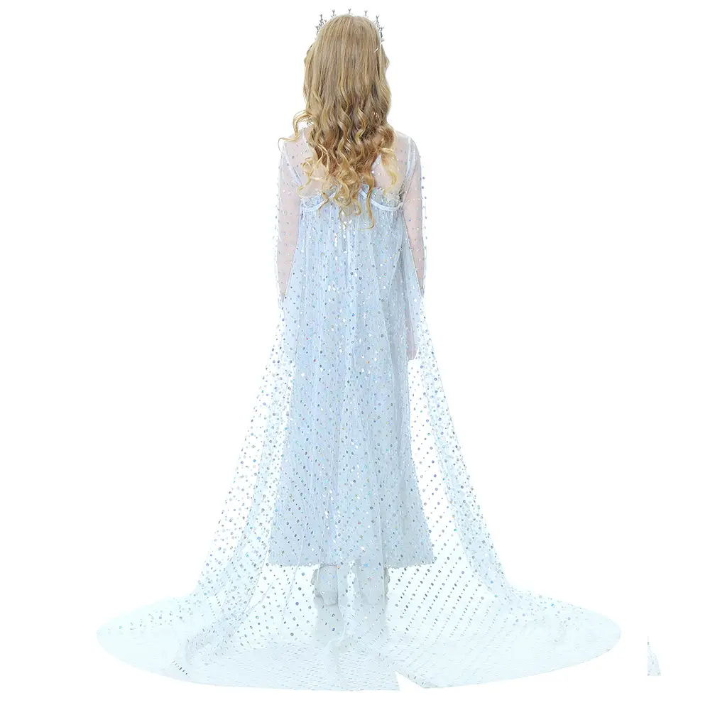 Girls white sequin dress
