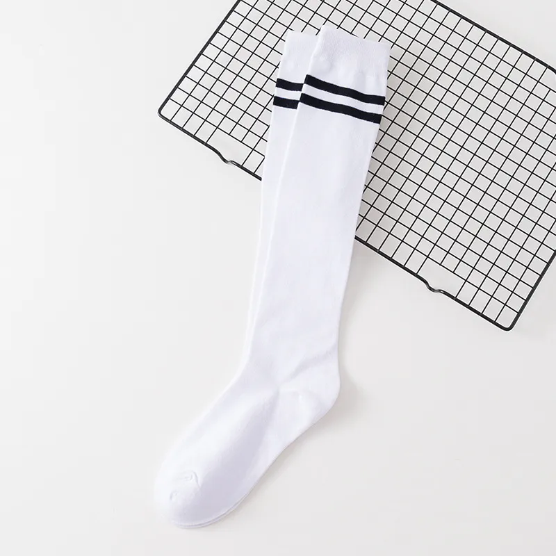 Women's calf cotton socks - White