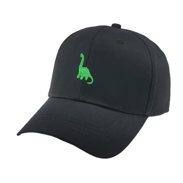 Dinosaur embroidery baseball cap Black - Shop at LoveMi