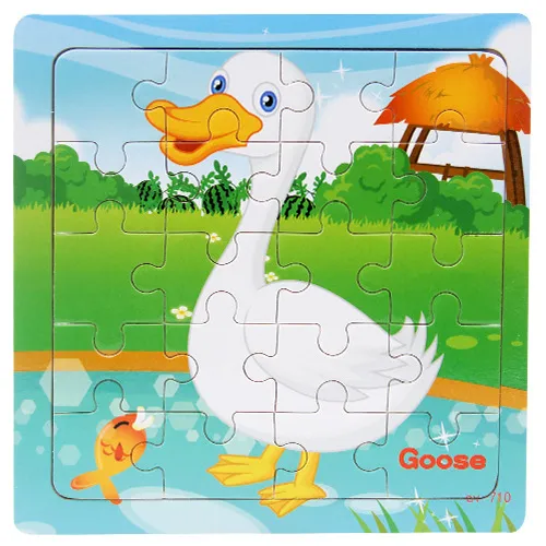 Children's poultry animal wooden puzzle – image 9