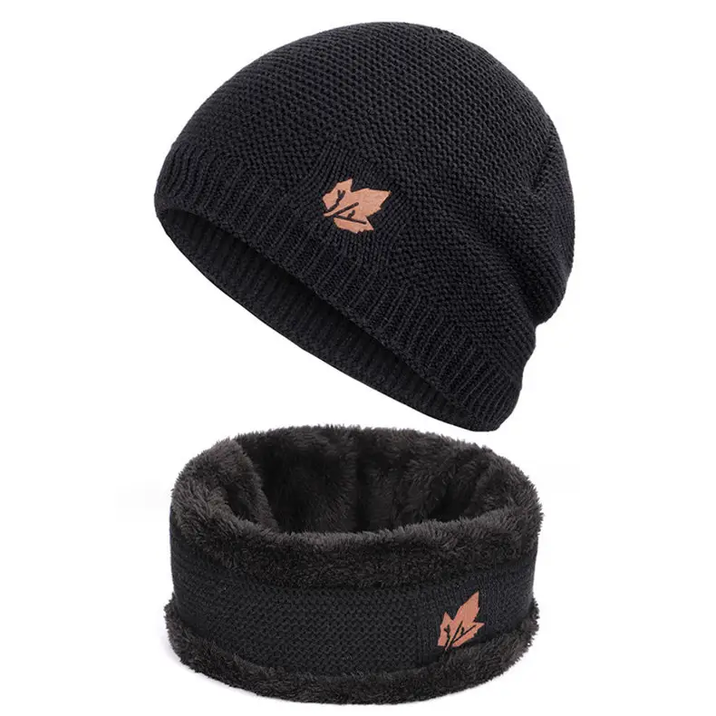 Plush Cotton Cap and Scarf Set
