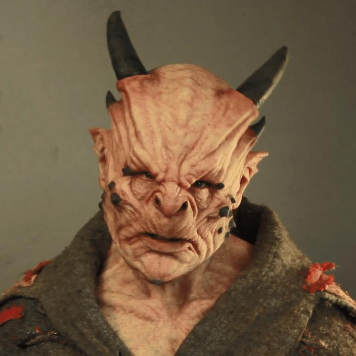 Halloween scary horns warcraft mask — foto 5