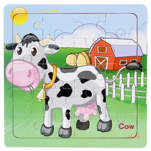 Children's poultry animal wooden puzzle – image 5