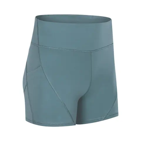 SHINBENE Anti-sweat Plain Sport Athletic Shorts Women High Waisted