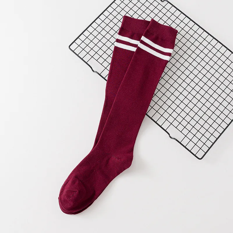 Women's calf cotton socks - Claret
