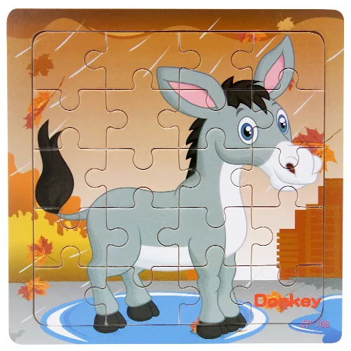 Children's poultry animal wooden puzzle – image 7