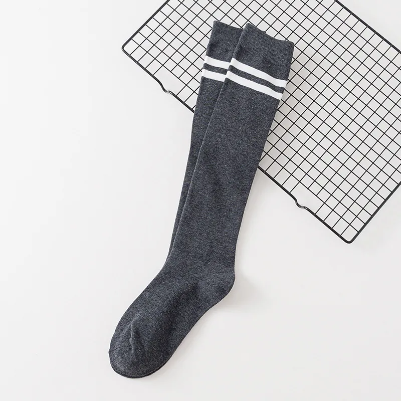 Women's calf cotton socks - Grey