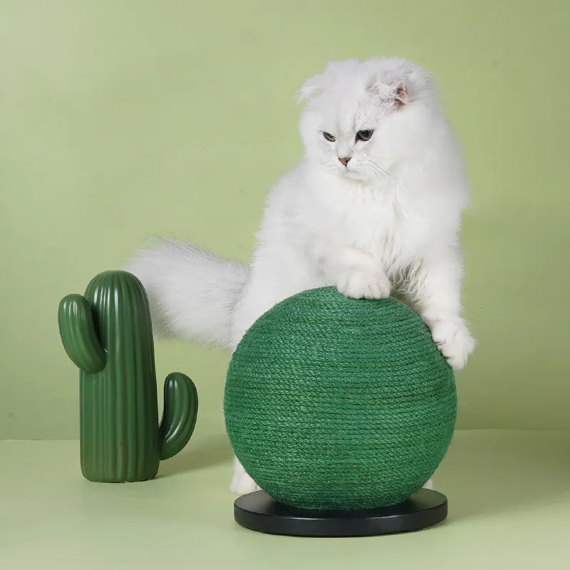 Cat Scratching Ball Board Toy Cactus Shape