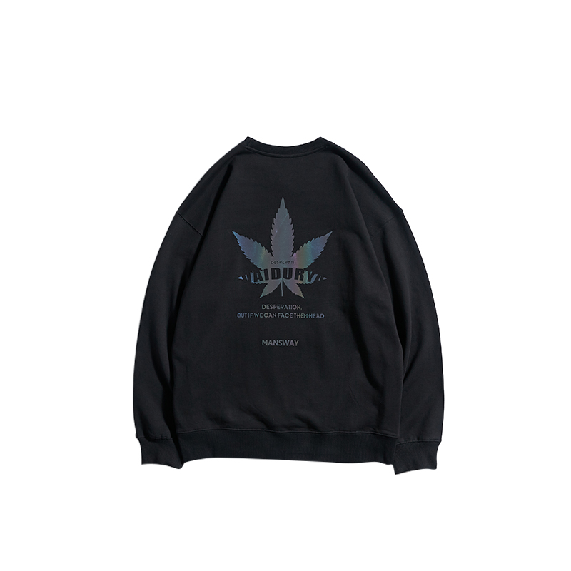 Maple Leaf Print Sweatshirt
