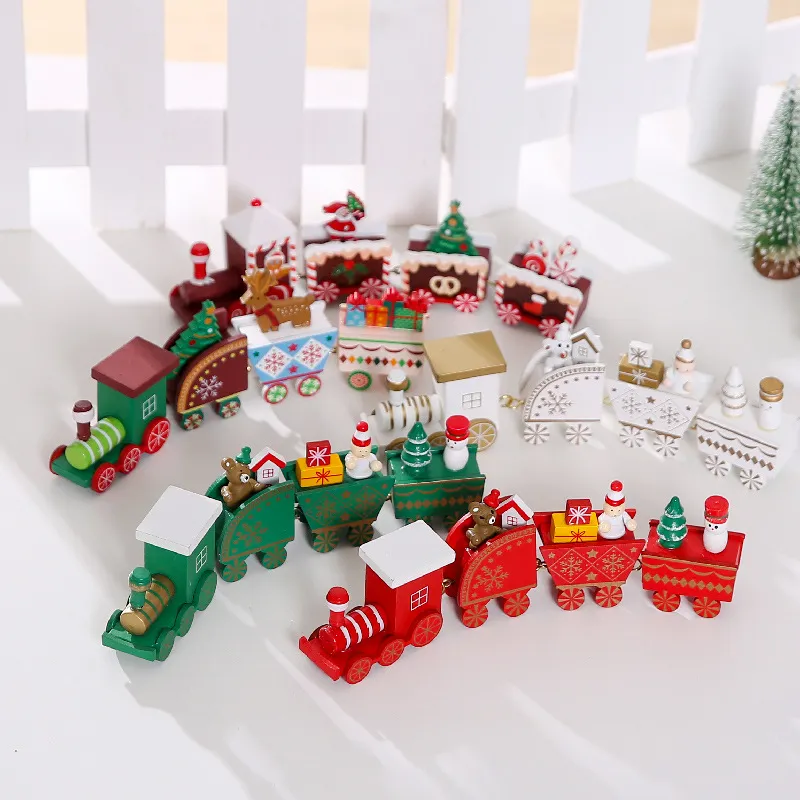 Wooden Christmas Train Christmas Decorations – image 2