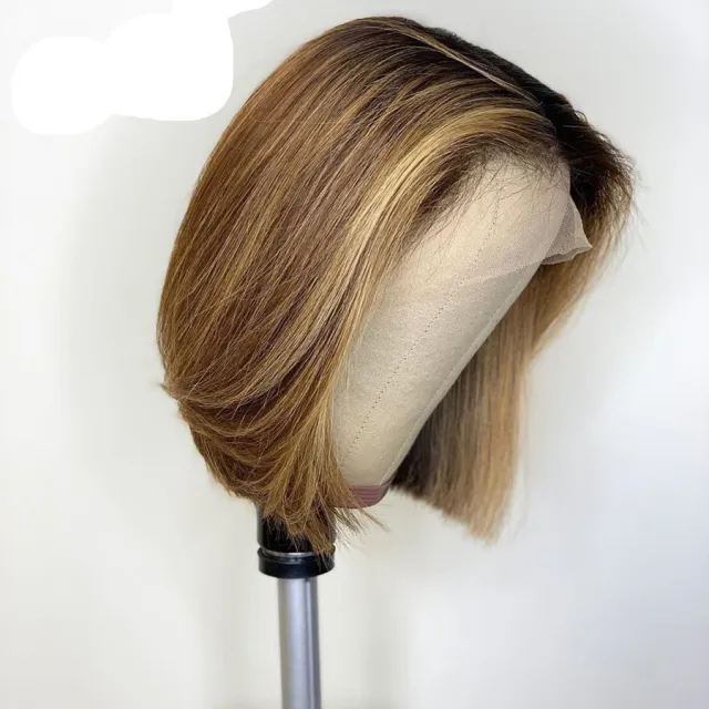 Side split color wig Coffee - Shop at LoveMi