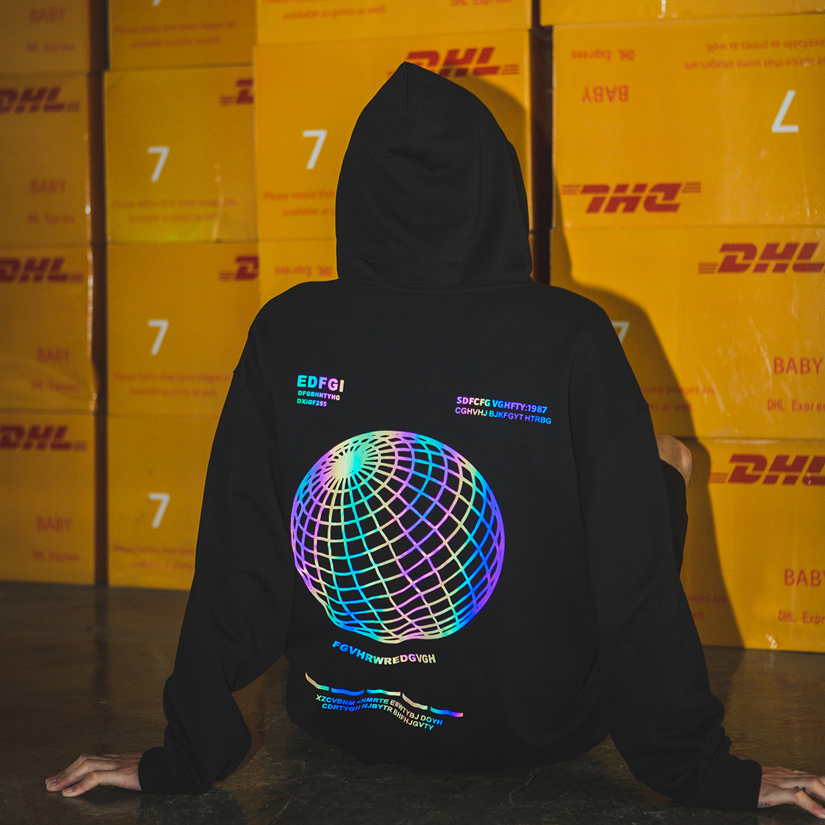 Japanese men's hooded sweater