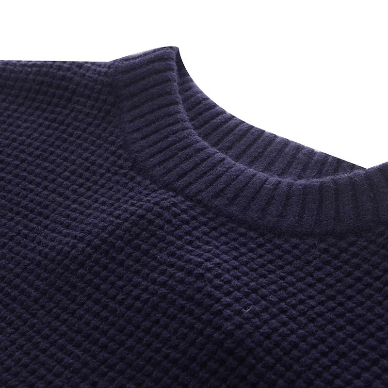 Lazy wind mixed color sweater