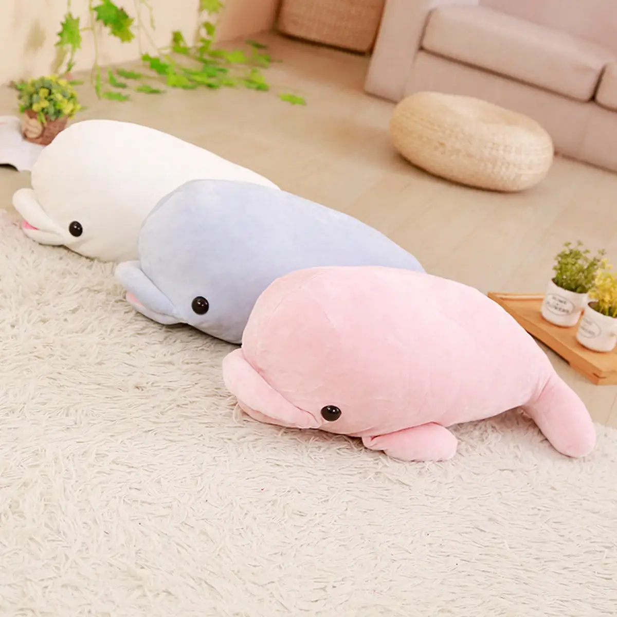 Cute dolphin plush toy little dolphin