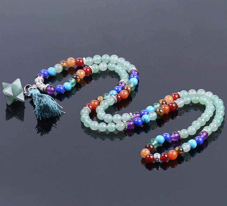 Natural green East Mausoleum Merkaba Pendant