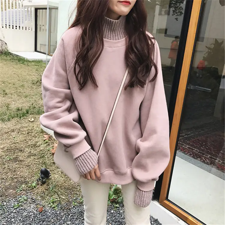 New plus velvet padded sweater