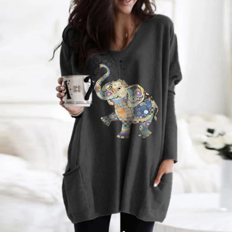 Long sleeves with printed pockets