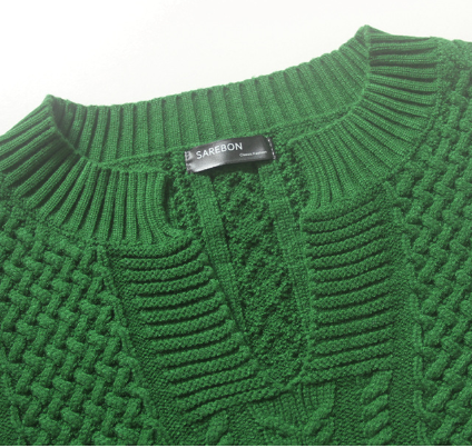 Autumn new V-collar loose lazy twist  sweater