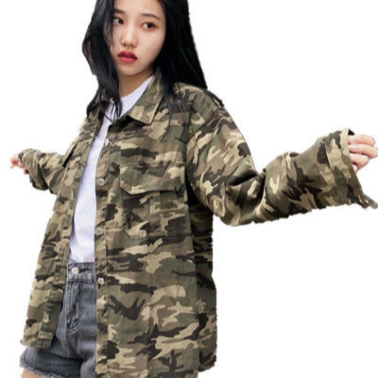 Irregular camouflage shirt