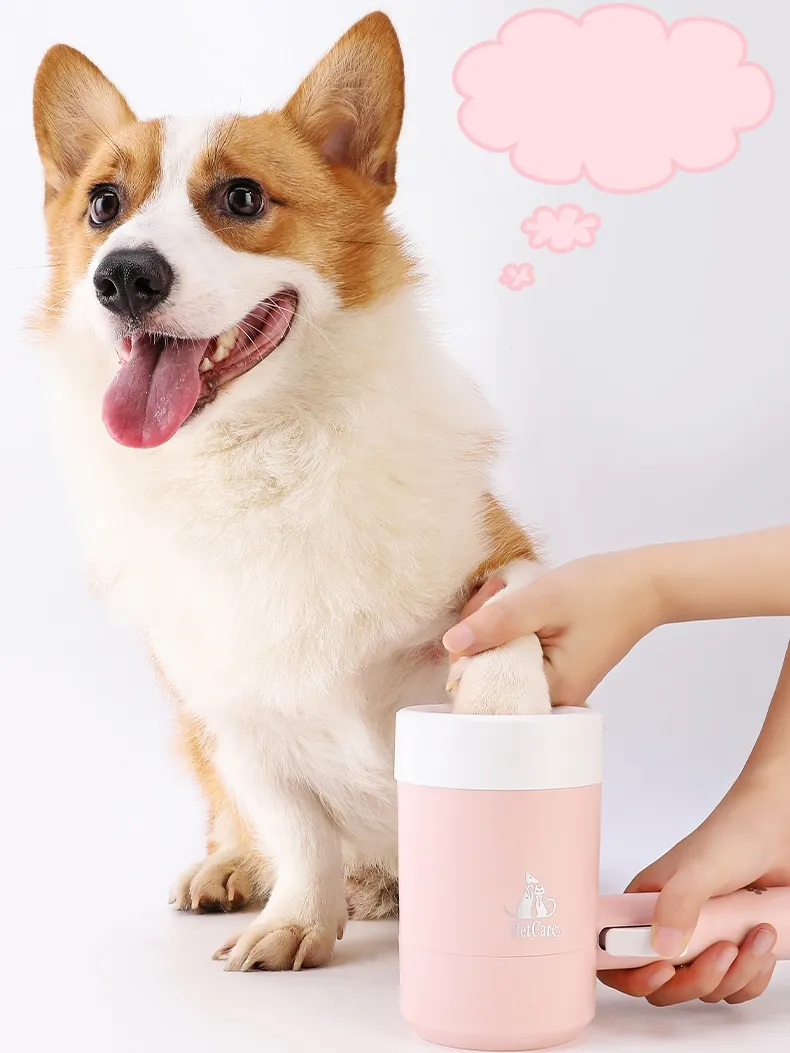 Dog Paw Cleaner Cup Soft Silicone Combs