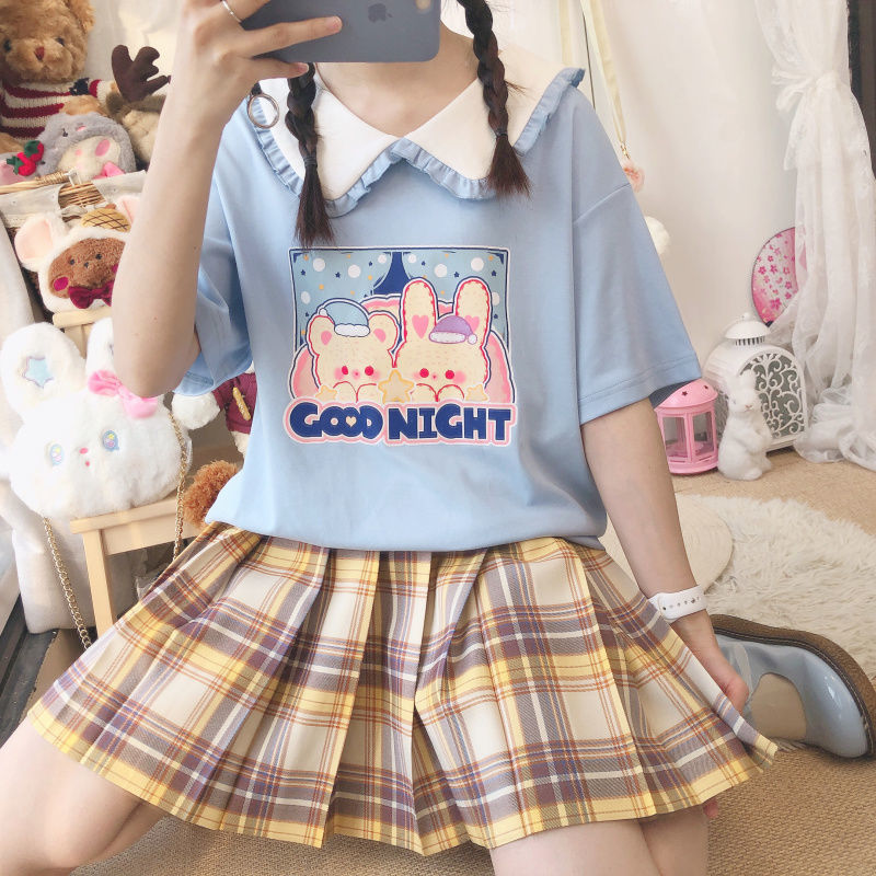 Doll collar short sleeve T-shirt