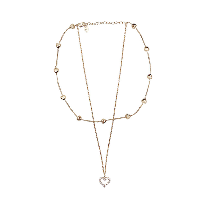 Double Layer Crystal Necklace