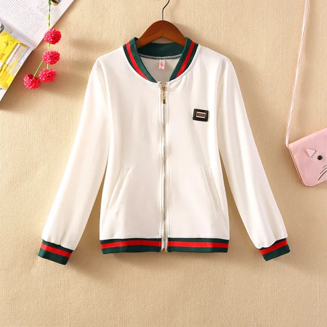 Women's Short Baseball Jacket White - Shop at LoveMi
