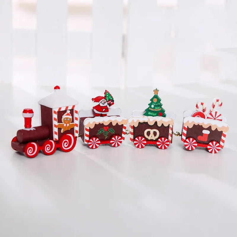 Wooden Christmas Train Christmas Decorations – image 4