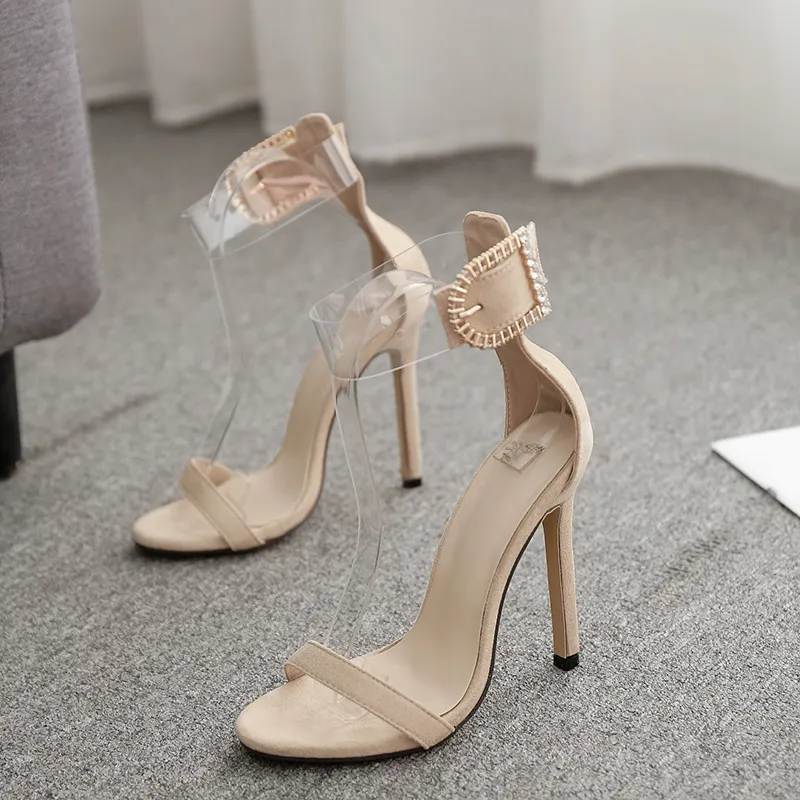 Open-toe women's sandals - Apricot