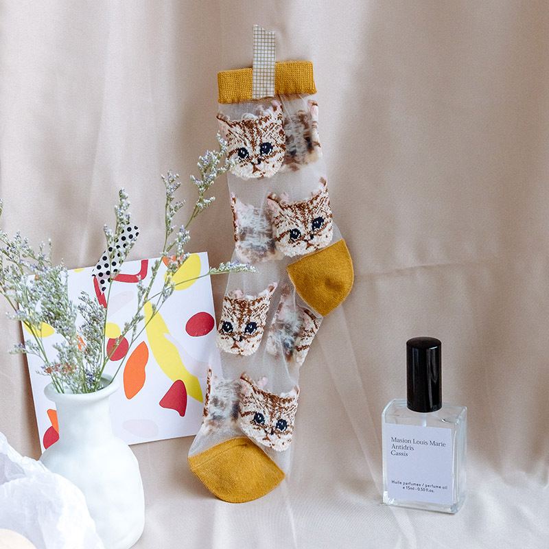 Glass silk transparent stockings