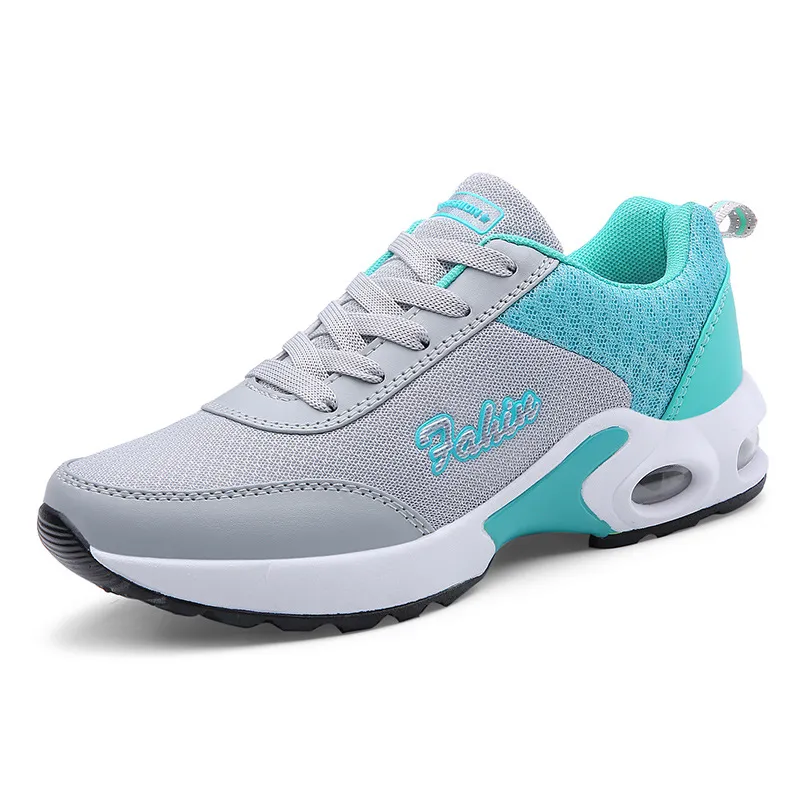 Mesh air cushion women's shoes - Green