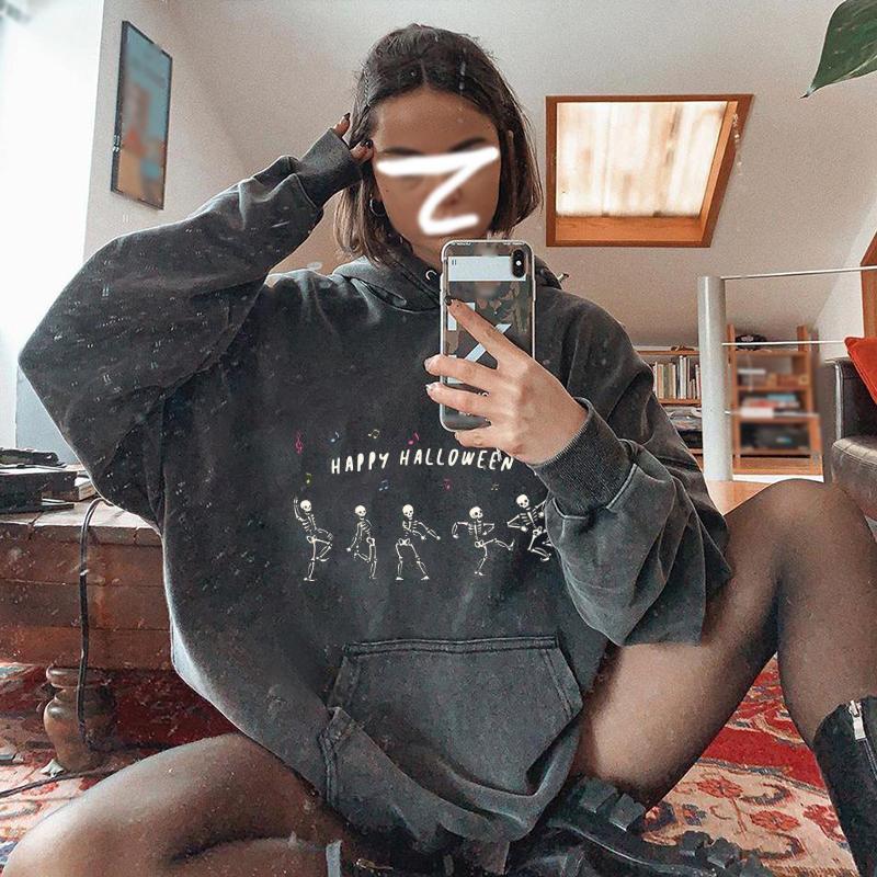 Halloween party print top women