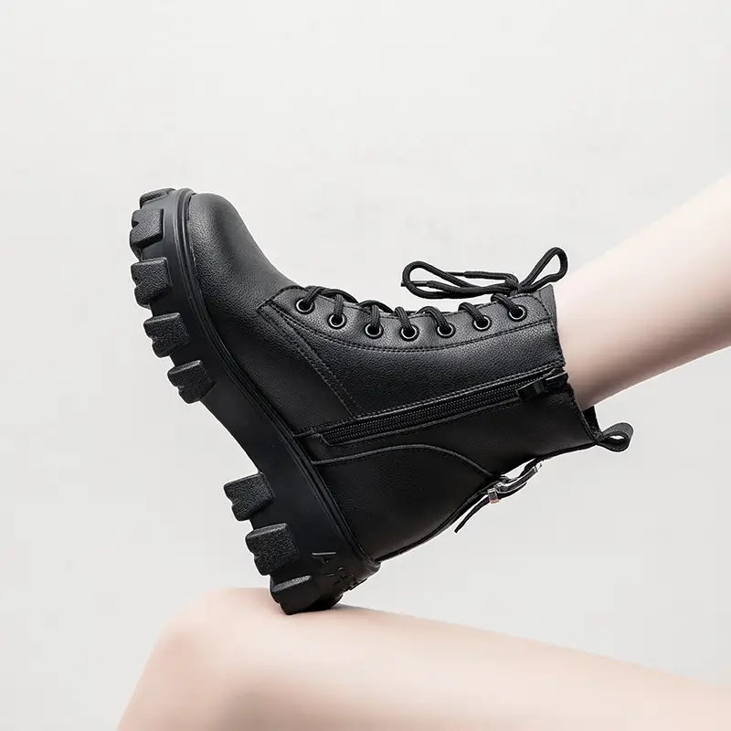 Vintage British style leather boots