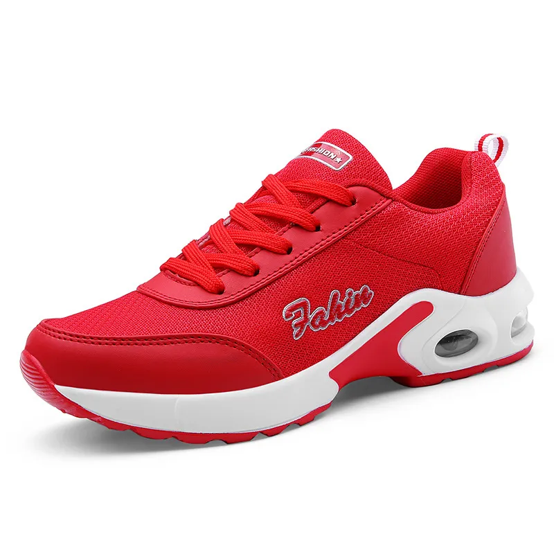 Mesh air cushion women's shoes - Red