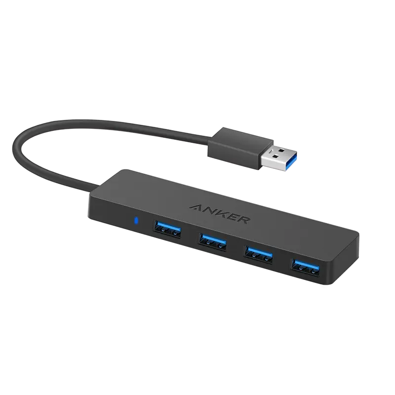 High Speed 4-port Hub Hub Hub Laptop Converter